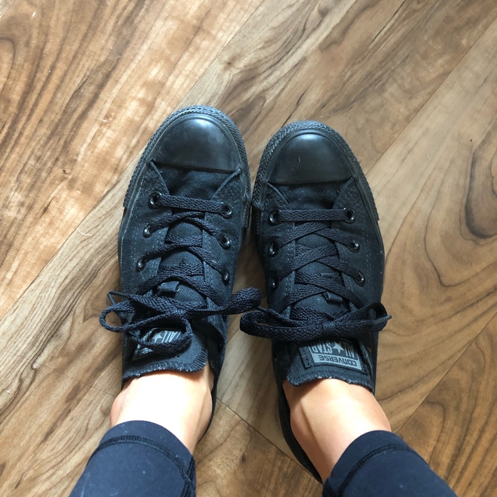 All black converse